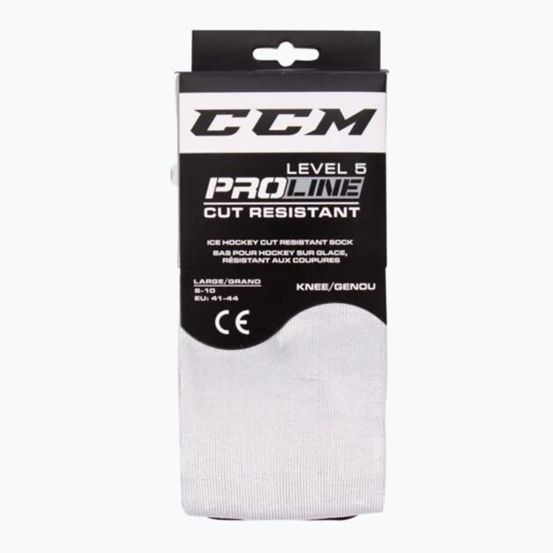 CCM Pro Cut '19 hoki zokni fehér/fekete 4