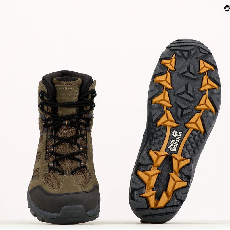 Jack Wolfskin férfi túrabakancs Vojo 3 Texapore Mid barna 4042461 10