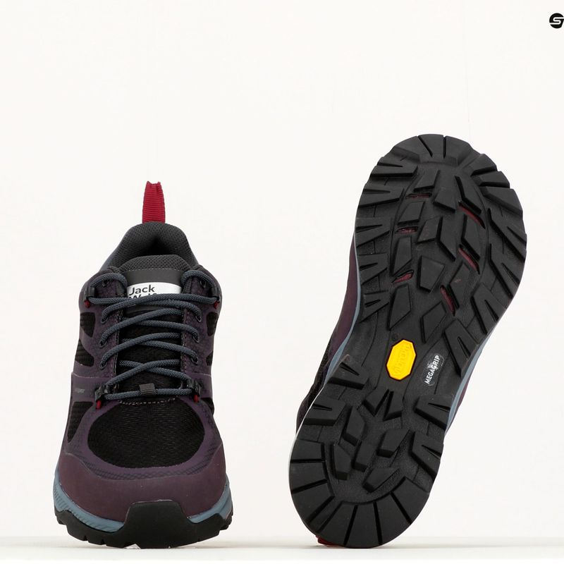 Női túrabakancs Jack Wolfskin Force Striker Texapore Low lila 4038893 10