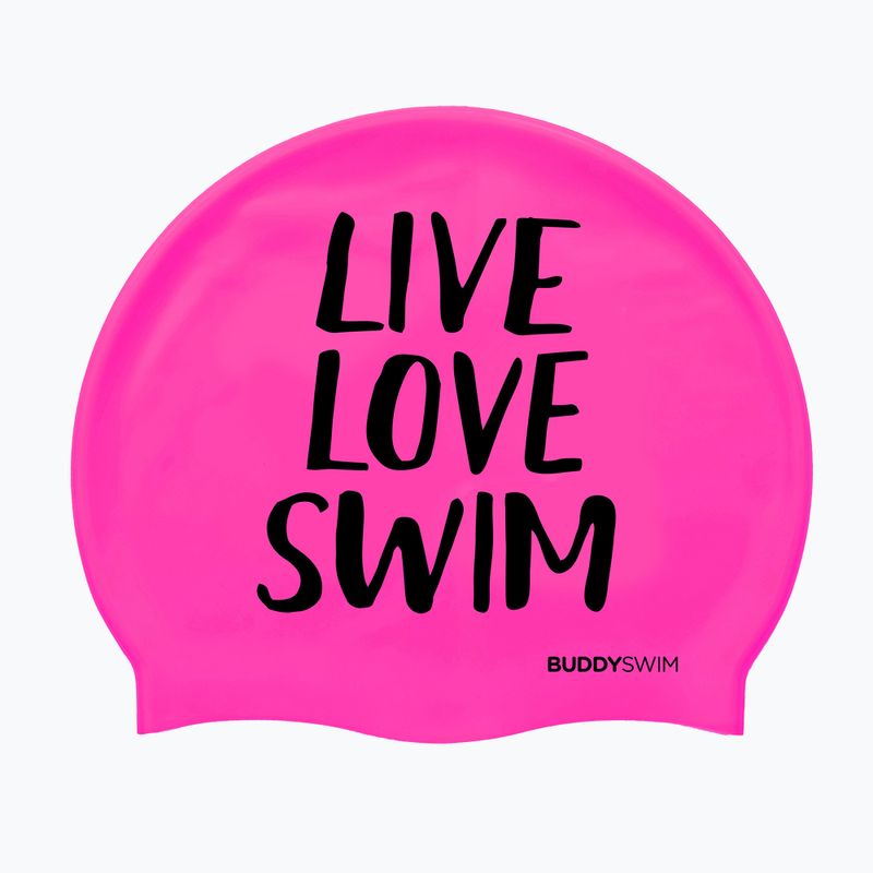 BuddySwim LLS Szilikon rózsaszín úszósapka