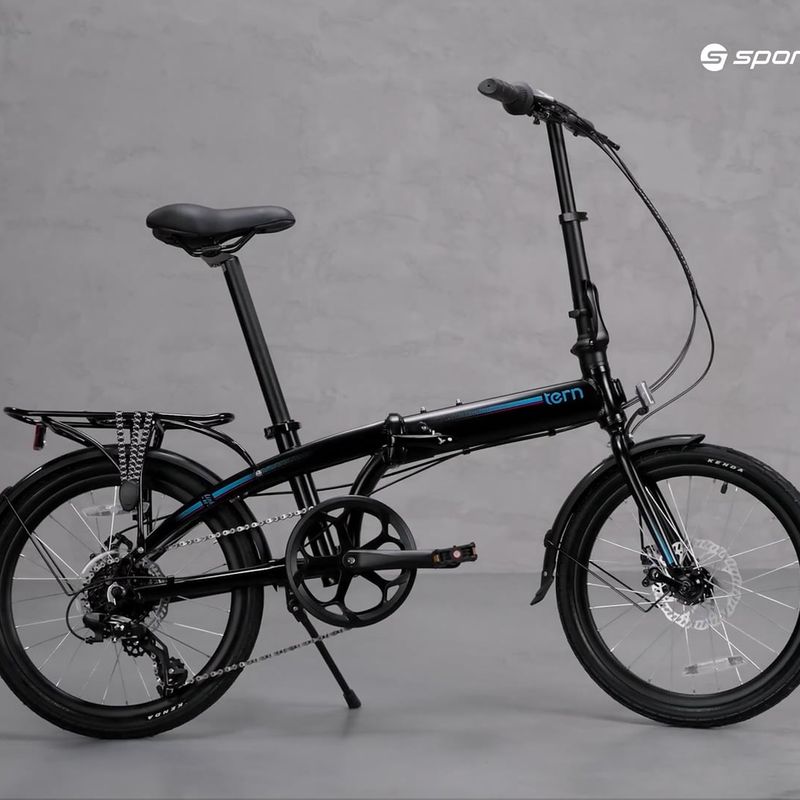 Összecsukható városi kerékpár Tern Link B8 fekete 18