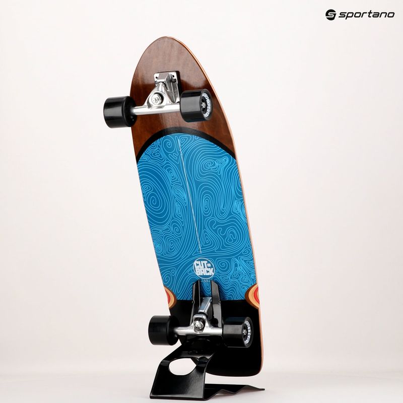 Surfskate gördeszka CUTBACK kék Wave kék 10