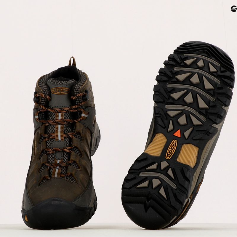 Férfi túrabakancs KEEN Targhee III Mid fekete oliva 1017787 15