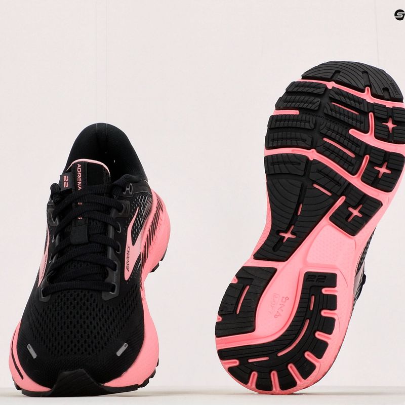 Női futócipő BROOKS Adrenaline GTS 22 fekete/rózsaszín 1203531B054 15