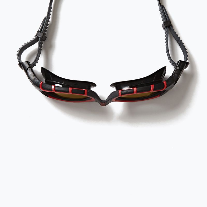 Zoggs Predator Flex Polarizált úszószemüveg Ultra piros/fekete/polarizált kofa 3