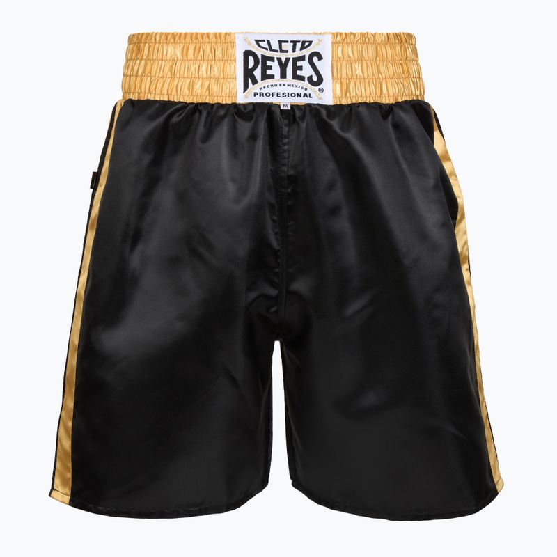 Férfi boxnadrág Cleto Reyes Satin Boxing black/gold