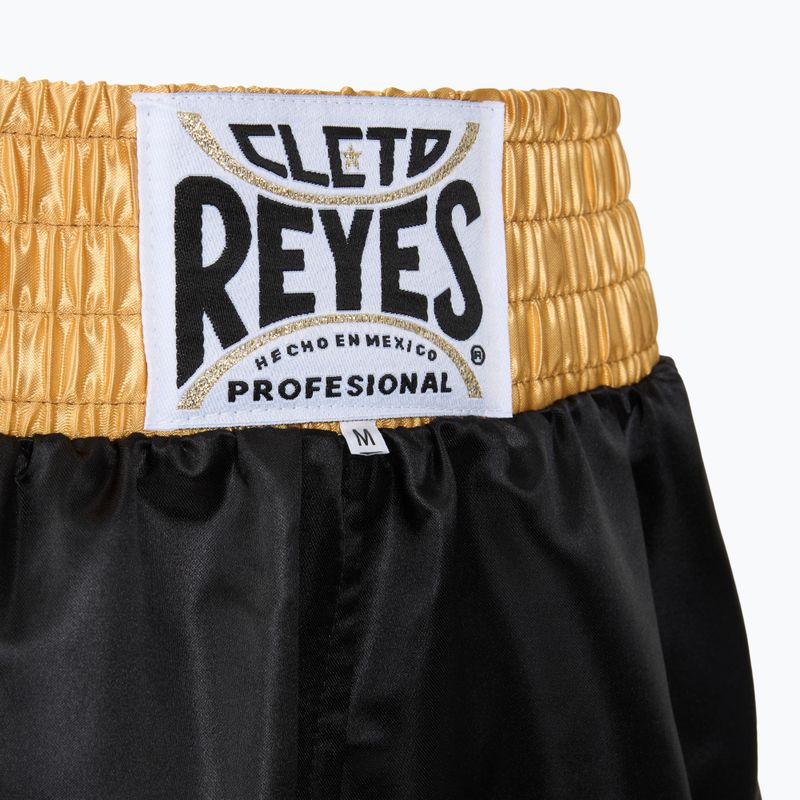 Férfi boxnadrág Cleto Reyes Satin Boxing black/gold 3
