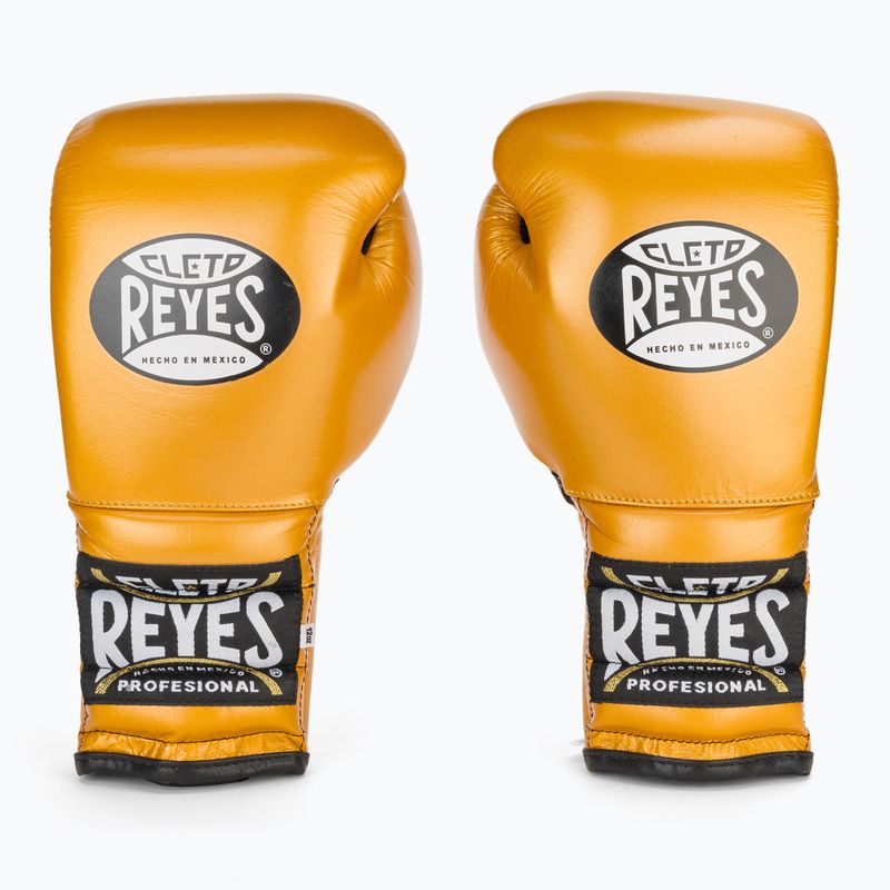 Boxkesztyű Cleto Reyes Lace Up Sparring gold 2