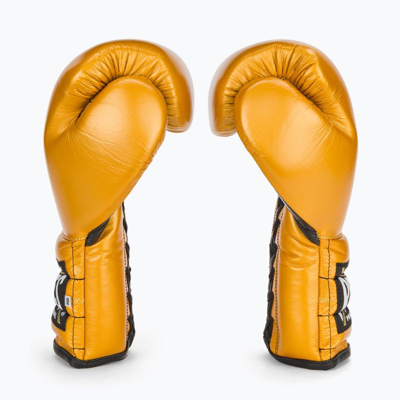 Boxkesztyű Cleto Reyes Lace Up Sparring gold 4