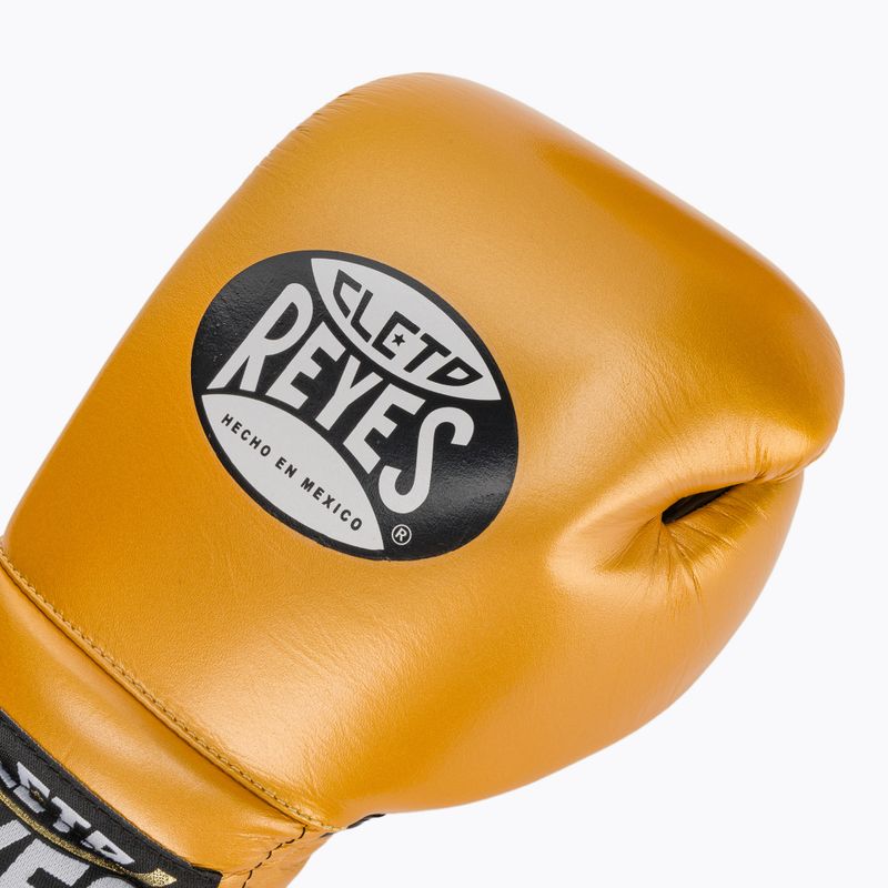Boxkesztyű Cleto Reyes Lace Up Sparring gold 5