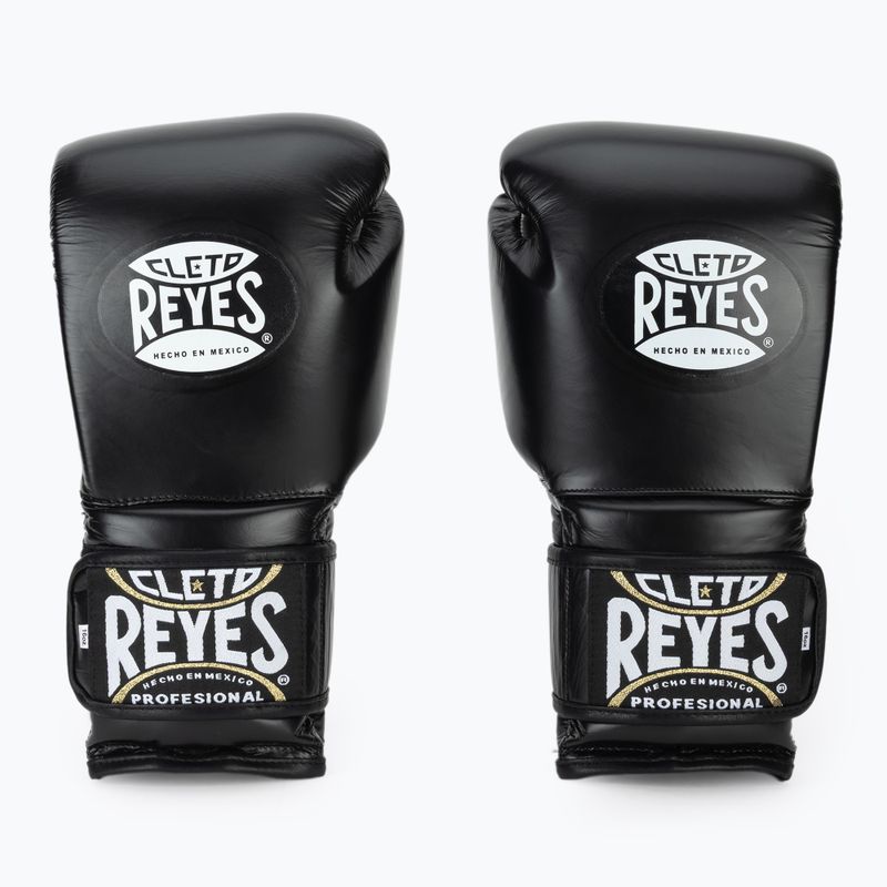 Boxkesztyű Cleto Reyes Velcro Sparring black silver 2
