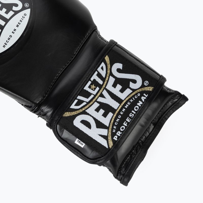 Boxkesztyű Cleto Reyes Velcro Sparring black silver 6
