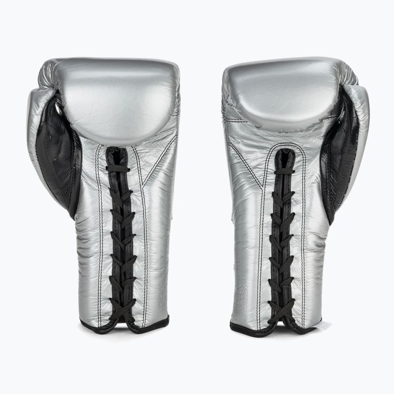 Boxkesztyű Cleto Reyes Lace Up Sparring silver 3