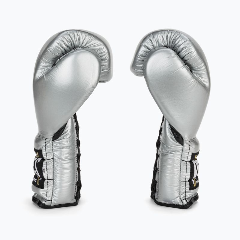 Boxkesztyű Cleto Reyes Lace Up Sparring silver 4