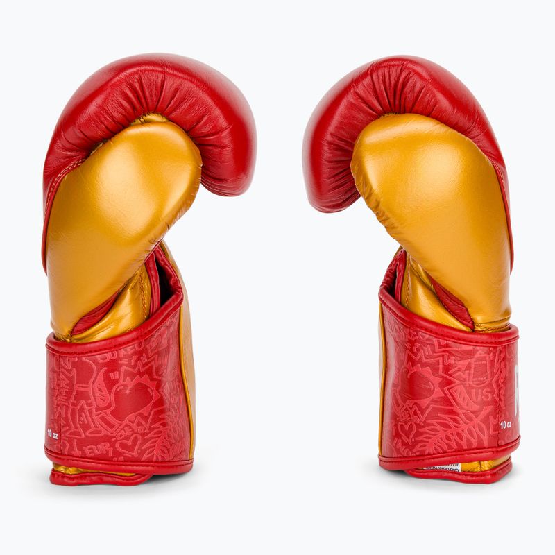 Boxkesztyű Cleto Reyes High Precision Training Leather red/gold 4
