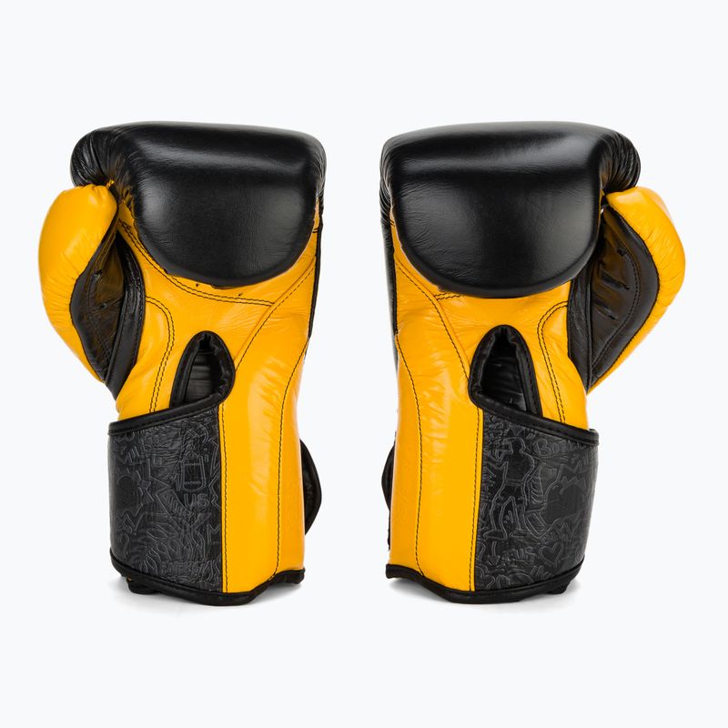 Boxkesztyű Cleto Reyes High Precision Training Leather black/yellow 3