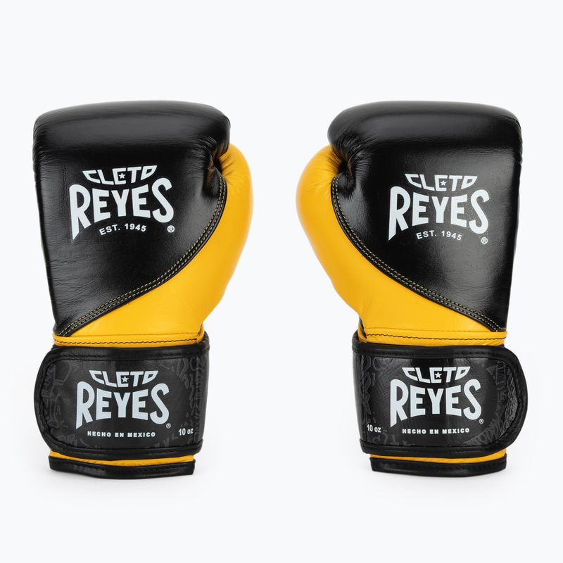 Boxkesztyű Cleto Reyes High Precision Training Leather black yellow 2