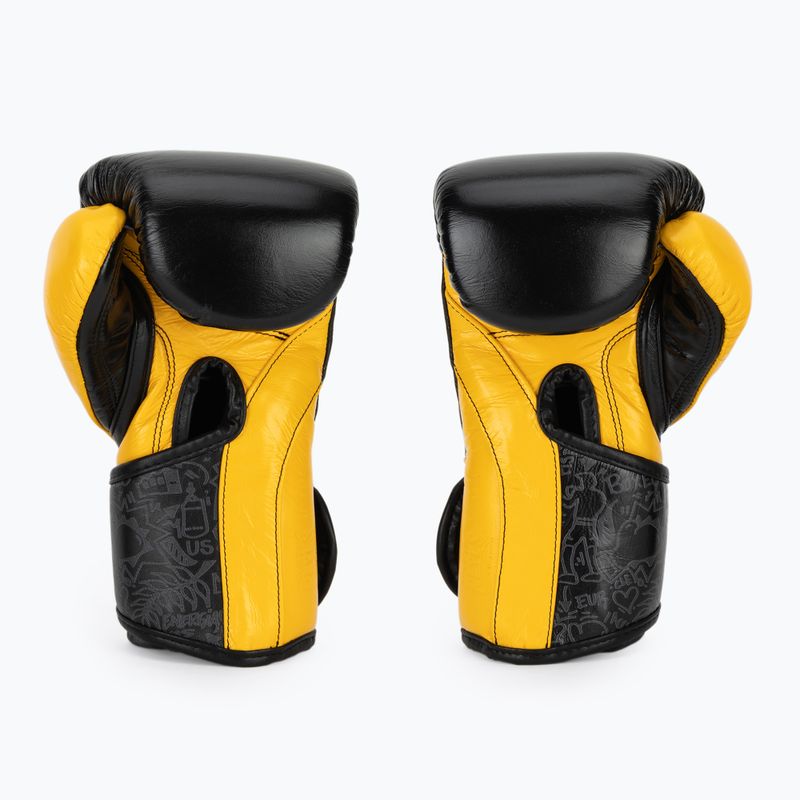 Boxkesztyű Cleto Reyes High Precision Training Leather black yellow 3