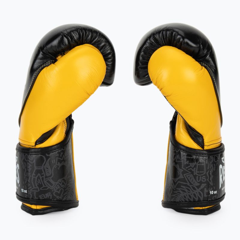 Boxkesztyű Cleto Reyes High Precision Training Leather black yellow 4