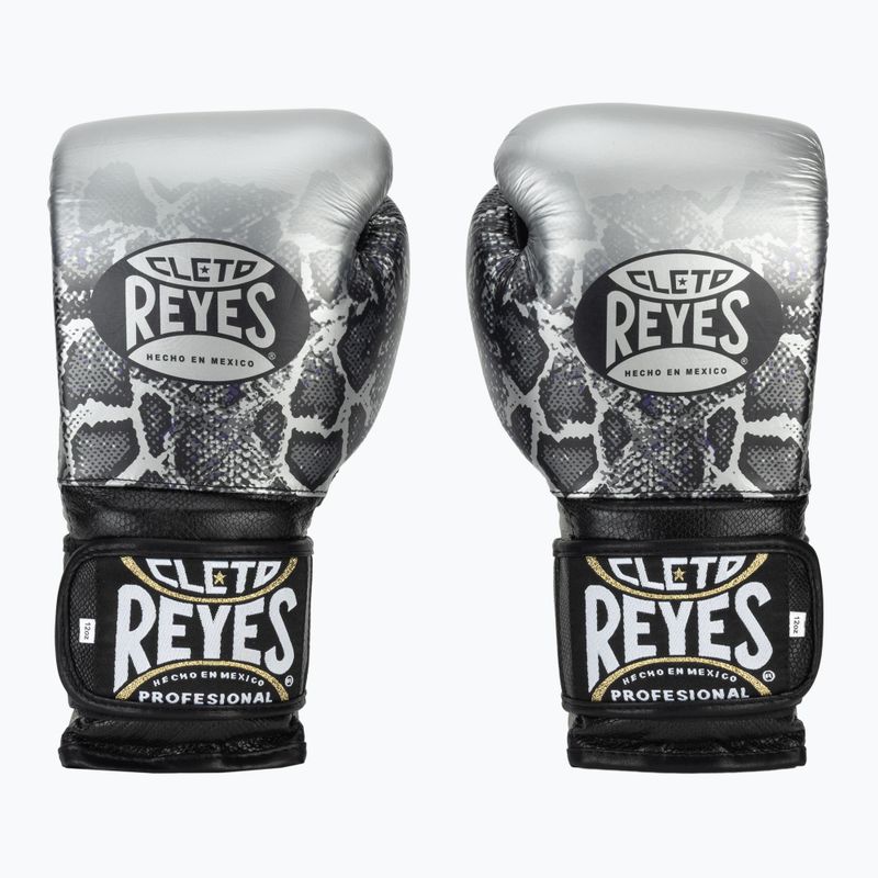 Boxkesztyű Cleto Reyes Velcro Sparring silver/black 2