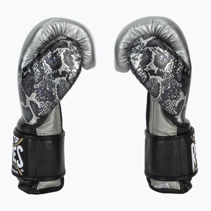Boxkesztyű Cleto Reyes Velcro Sparring silver/black 4