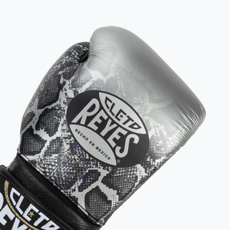 Boxkesztyű Cleto Reyes Velcro Sparring silver/black 5