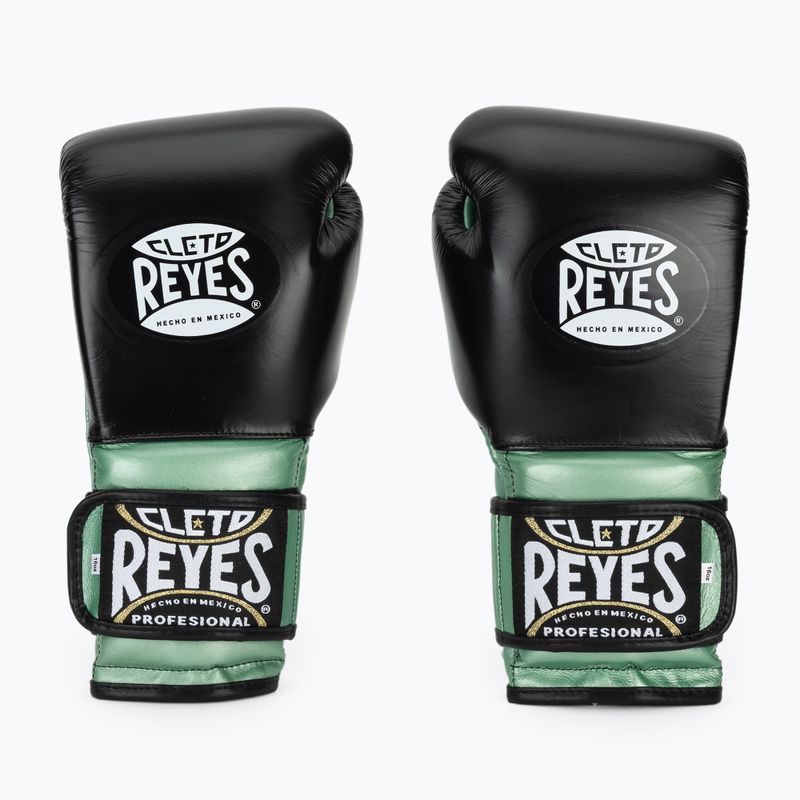 Boxkesztyű Cleto Reyes Boxing Gloves With Hook green metallic / black 2