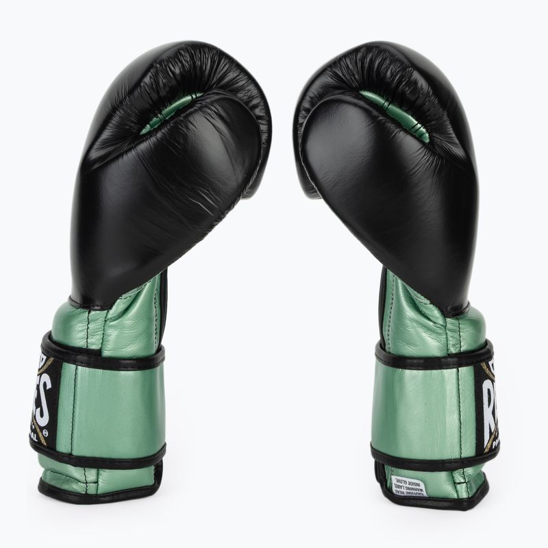 Boxkesztyű Cleto Reyes Boxing Gloves With Hook green metallic / black 4