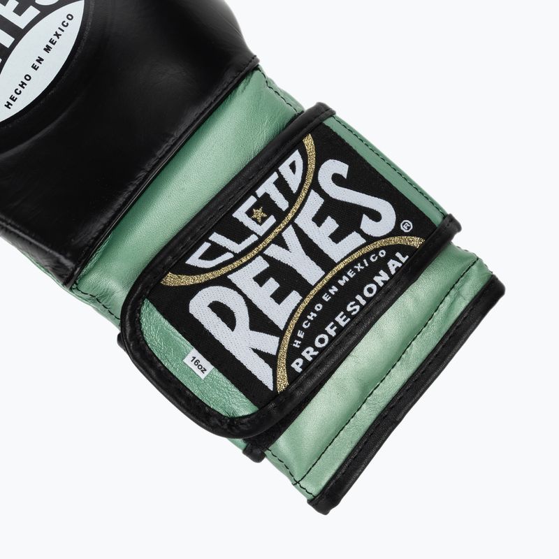 Boxkesztyű Cleto Reyes Boxing Gloves With Hook green metallic / black 6