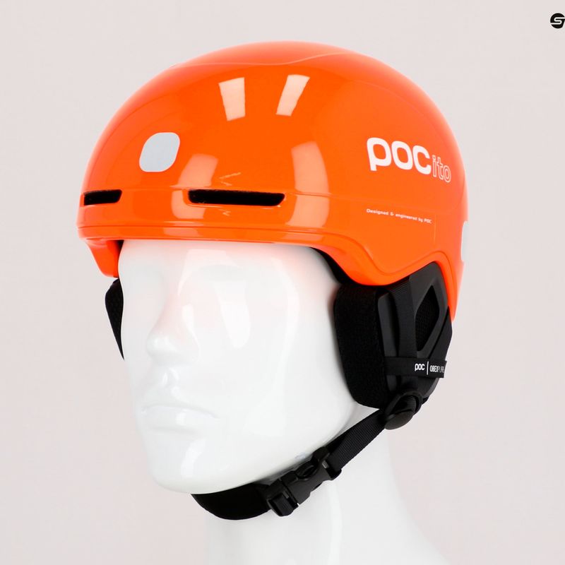 Gyermek síbukósisakok POC POCito Obex MIPS fluorescent orange 9