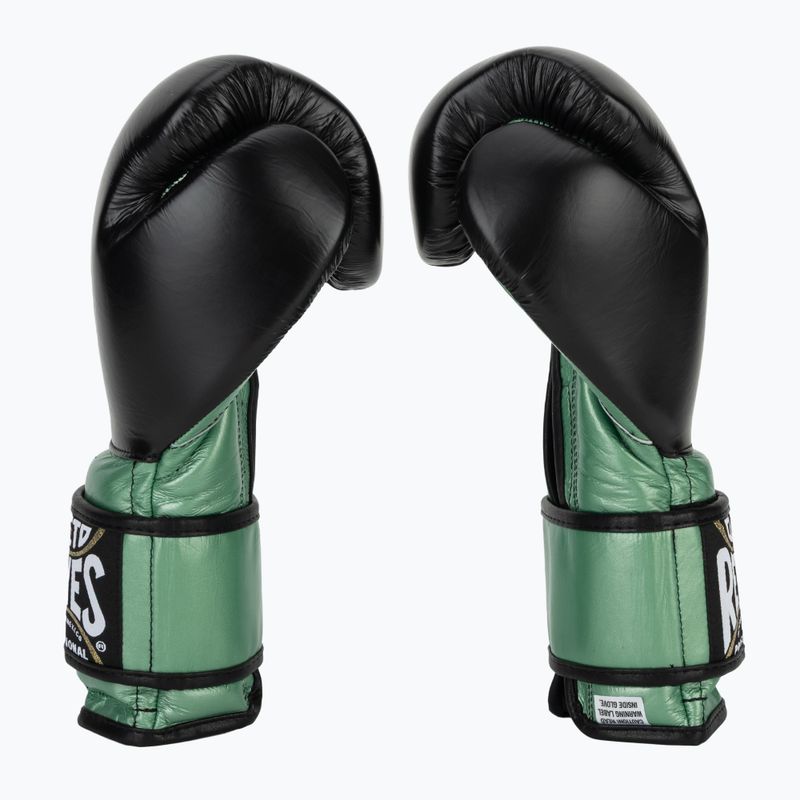 Boxkesztyű Cleto Reyes Velcro Sparring green metallic/black 3