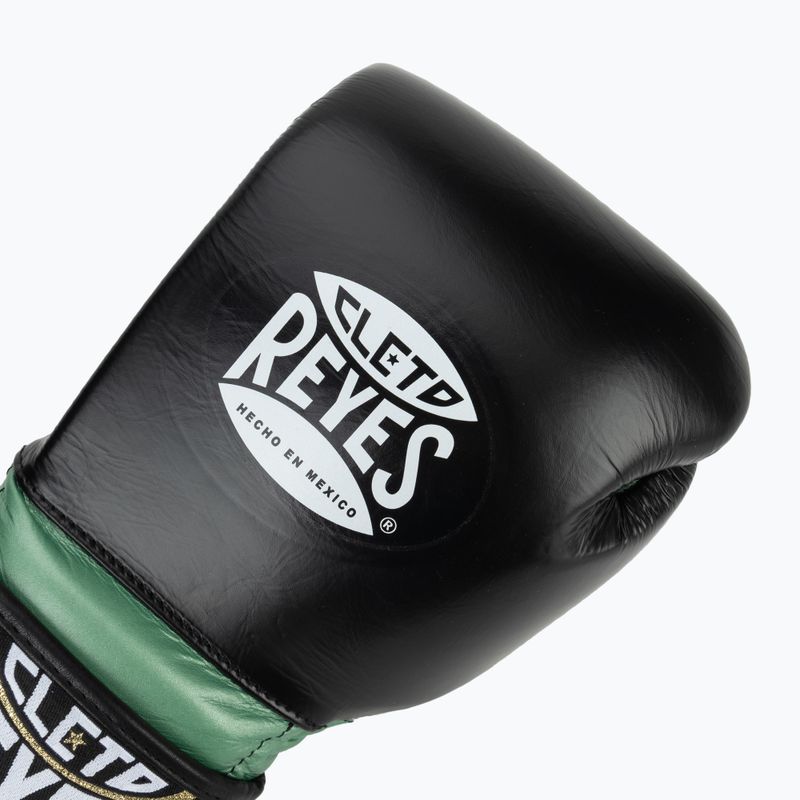 Boxkesztyű Cleto Reyes Velcro Sparring green metallic/black 4