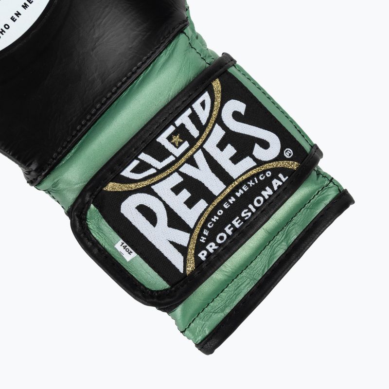 Boxkesztyű Cleto Reyes Velcro Sparring green metallic/black 5