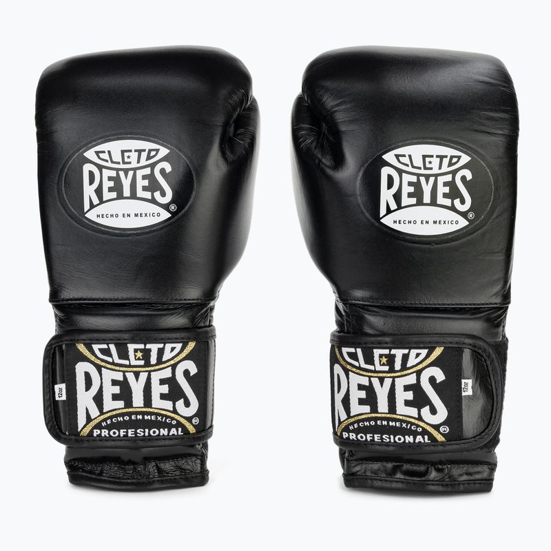Boxkesztyű Cleto Reyes Velcro Sparring black/silver 2