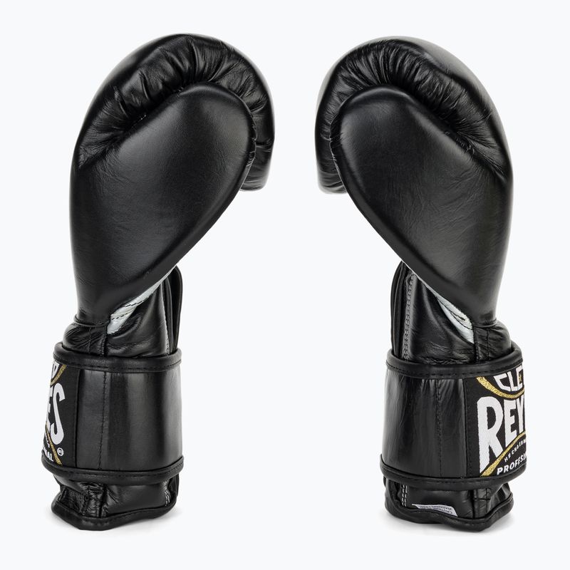 Boxkesztyű Cleto Reyes Velcro Sparring black/silver 4