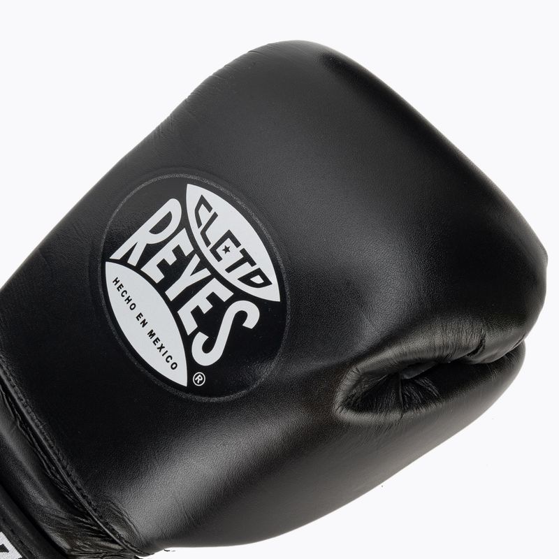 Boxkesztyű Cleto Reyes Velcro Sparring black/silver 5