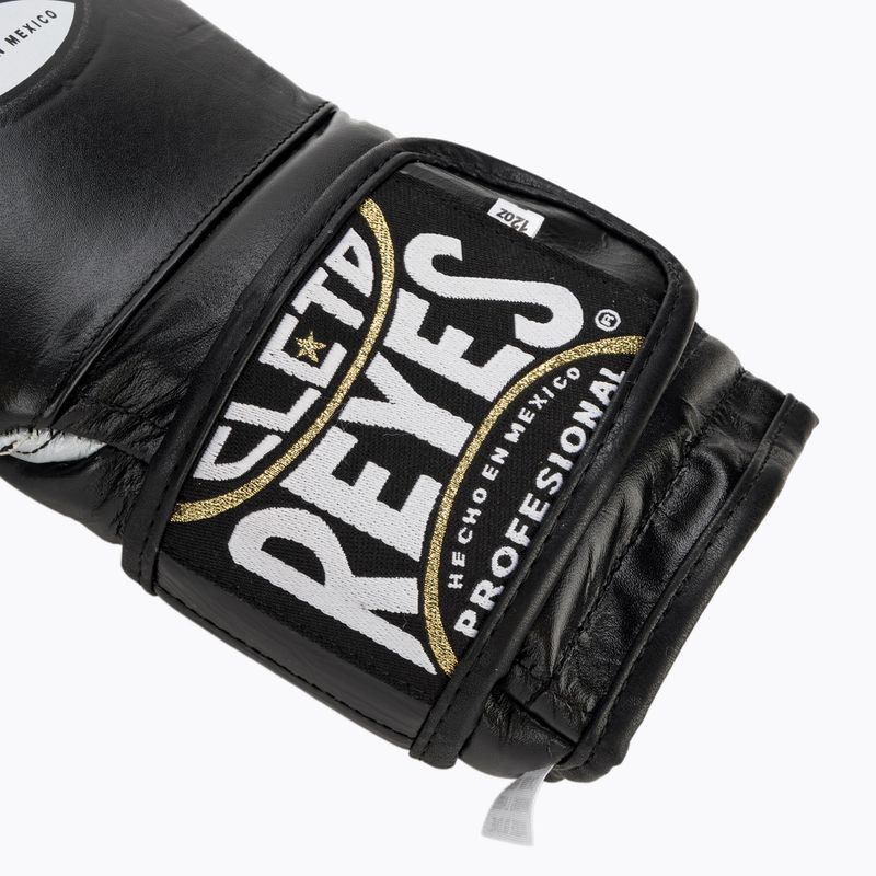 Boxkesztyű Cleto Reyes Velcro Sparring black/silver 6