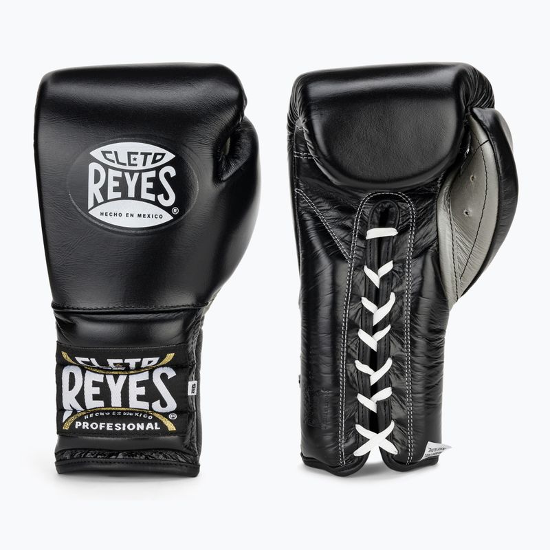 Cleto Reyes Lace Up Sparring fekete boxkesztyű