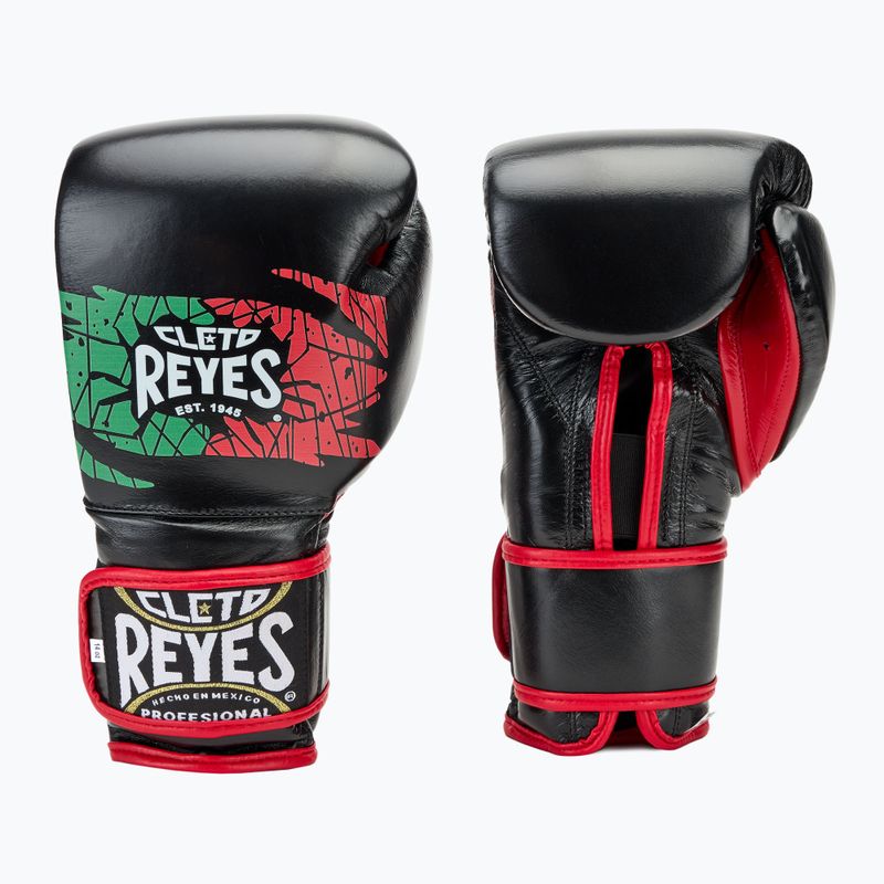 Boxkesztyű Cleto Reyes Velcro Sparring black/red/white green red 3