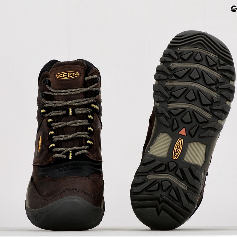 KEEN Ridge Flex Mid férfi trekking cipő barna 1026614 17