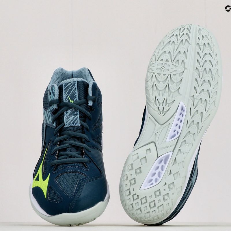 Férfi röplabda cipő Mizuno Thunder Blade 3 Mid kék V1GA217538 11