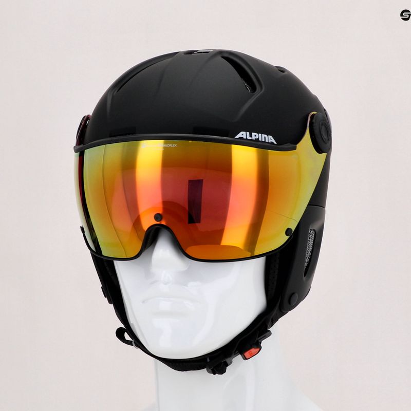 Sí sisak Alpina Attelas Visor QVM black matte 5