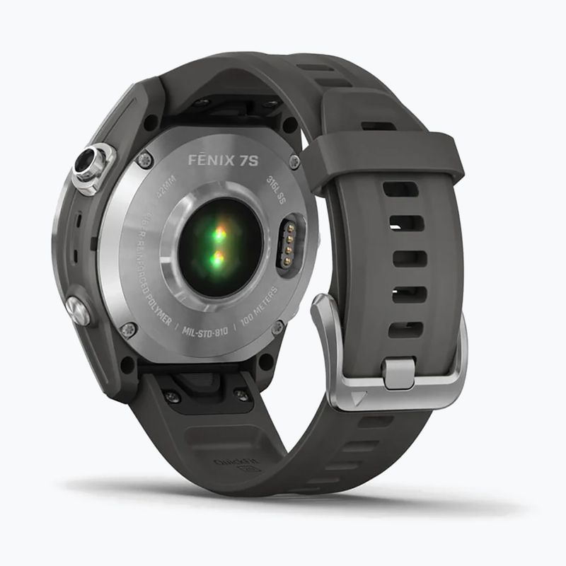 Garmin Fenix 7S Hrm Elevate Ox sportóra ezüst 010-02539-01 6