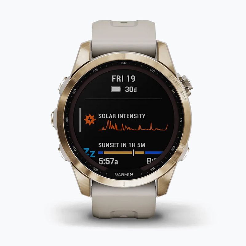Garmin Fenix 7S Sapphire Solar Hrm Elevate Ox sportóra arany 010-02539-21 2