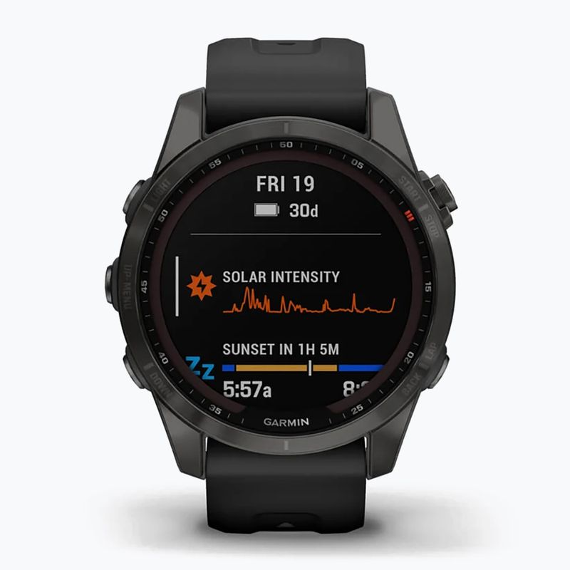 Garmin Fenix 7S Sapphire Solar Hrm Elevate Ox sportóra fekete 010-02539-25 2
