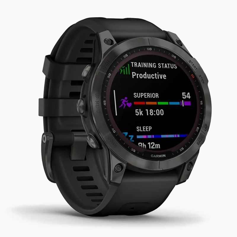 Garmin Fenix 7 Sapphire Solar Hrm Elevate Ox sportóra fekete 010-02540-21 3