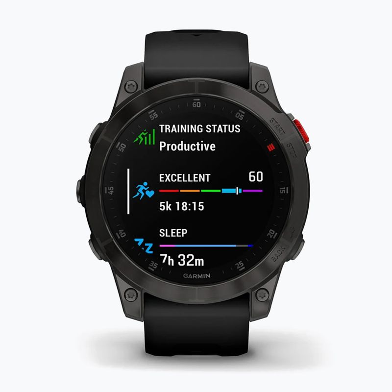 Garmin Epix 2 Sapphire HRM Elevate Ox sportóra fekete 010-02582-11 2