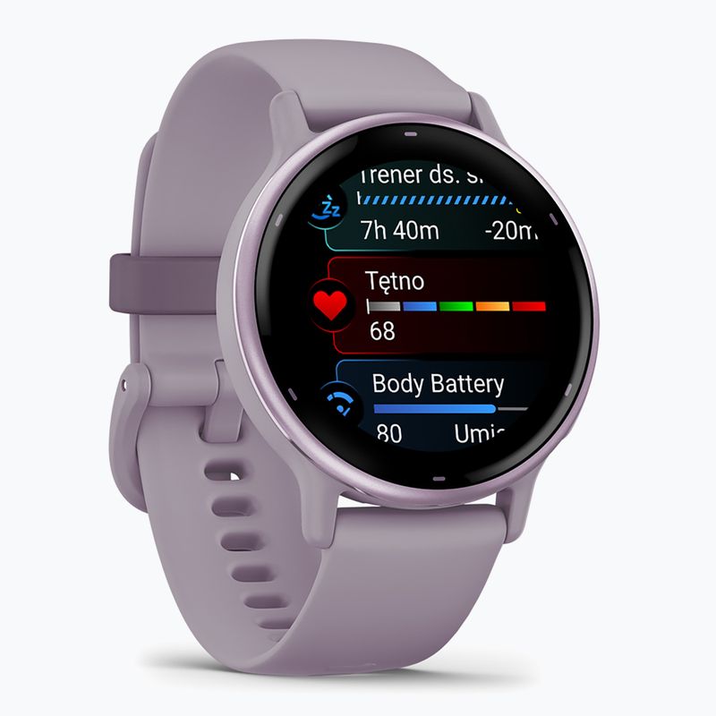 Garmin Vivoactive 5 okosóra metallic orchid aluminum bezel/orchid 2