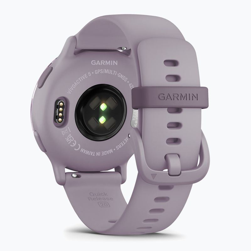 Garmin Vivoactive 5 okosóra metallic orchid aluminum bezel/orchid 4