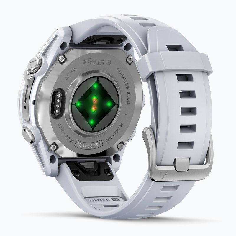 Óra Garmin Fenix 8 43 mm Amoled silver/white stone 2